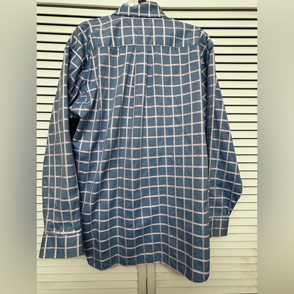 4- Tommy Hilfiger Large Men’s Long Sleeve Buttoned Up Shirts Collared Plaid Red - Picture 8 of 15